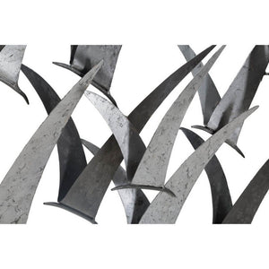 Decorazione parete ferro gabbiani cm 93X12,7X47,6 - GABBIANI