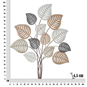 Decorazione parete ferro design cm 81X5X100 - OTIP