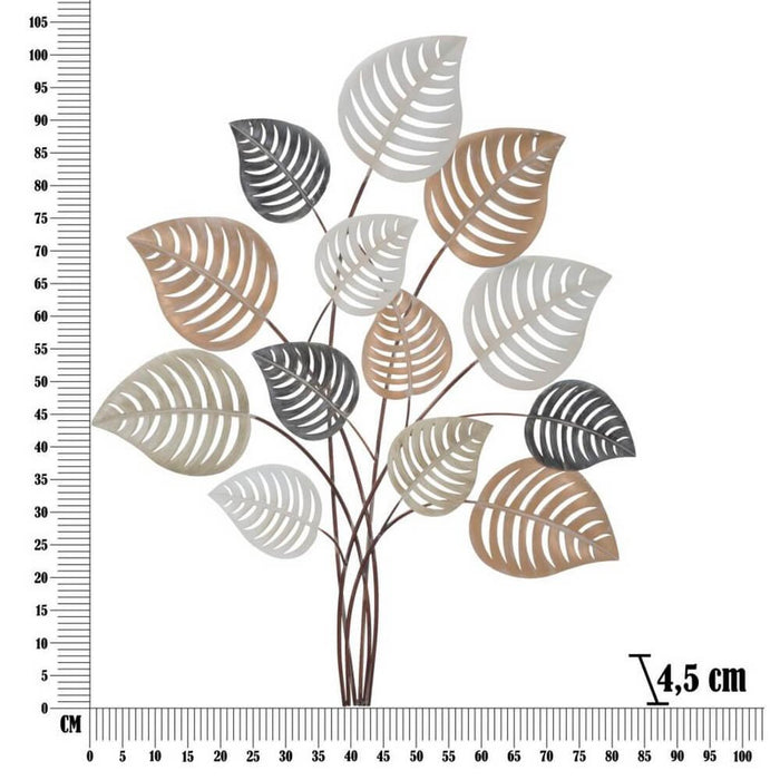 Decorazione parete ferro design cm 81X5X100 - OTIP