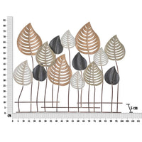 Decorazione parete ferro design cm 103,5X5X84 - OTIP