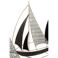 Decorazione parete ferro veliero cm 91X2,5X55,9 - VELIERO