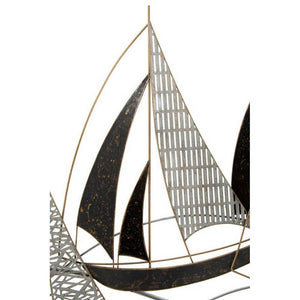 Decorazione parete ferro veliero cm 91X2,5X55,9 - VELIERO