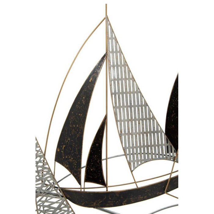 Decorazione parete ferro veliero cm 91X2,5X55,9 - VELIERO