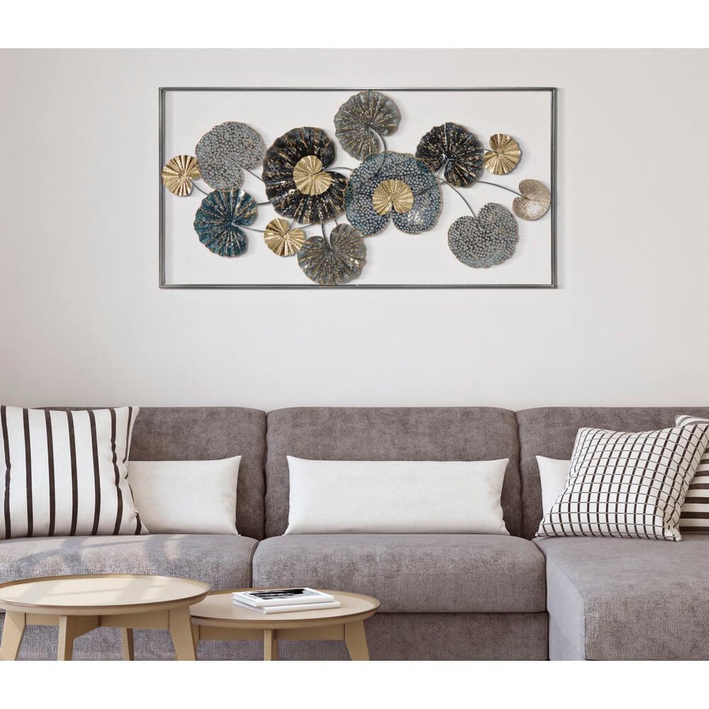 Decorazione parete ferro cornice design cm 134,5X8X68,5 - FRAME DESIGN