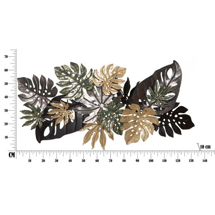 Decorazione parete ferro foglia antique cm 133X10X67 - ANTIQUE LEAF