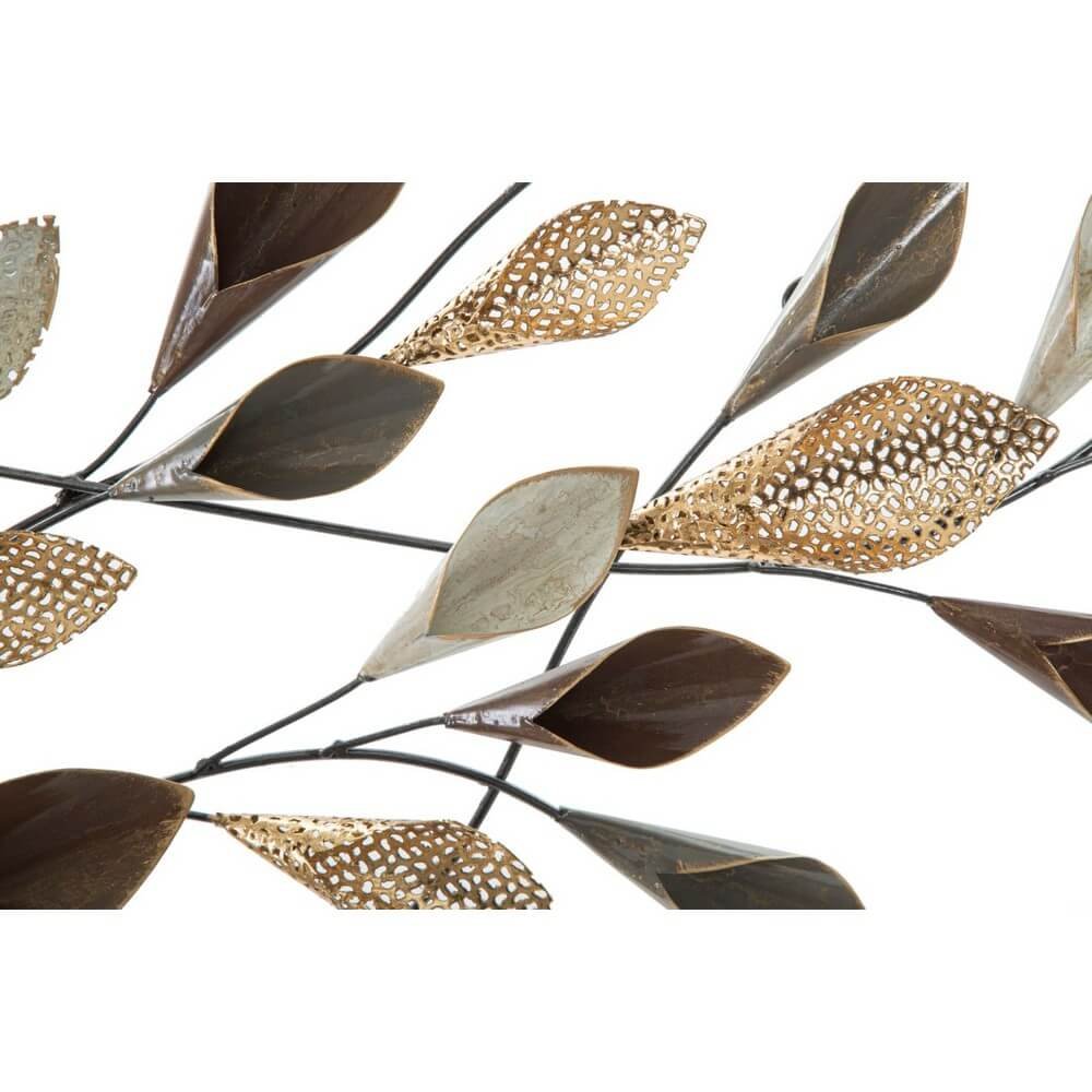 Decorazione parete ferro ramo decorativo cm 46X5,5X87,5 - RAMO