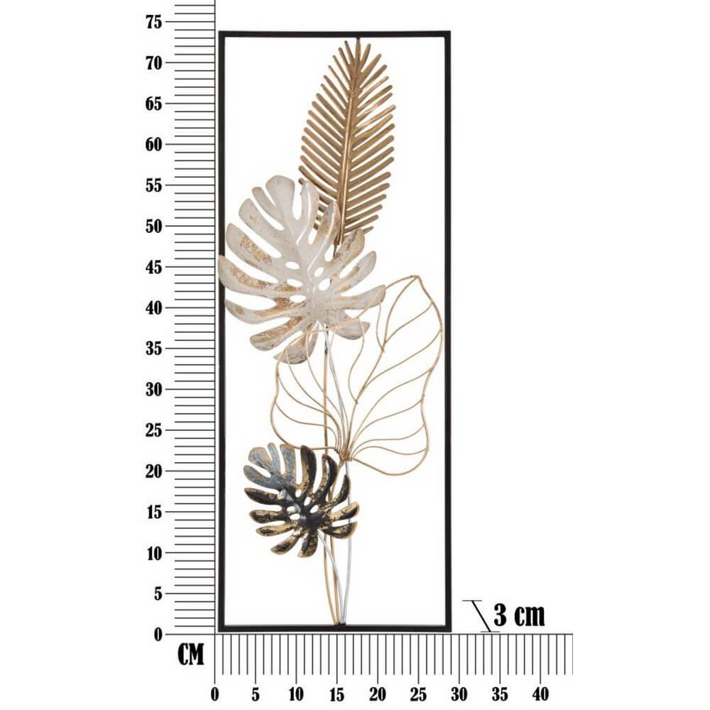 Decorazione parete ferro plam cm 28,5X3X74 - PLAM