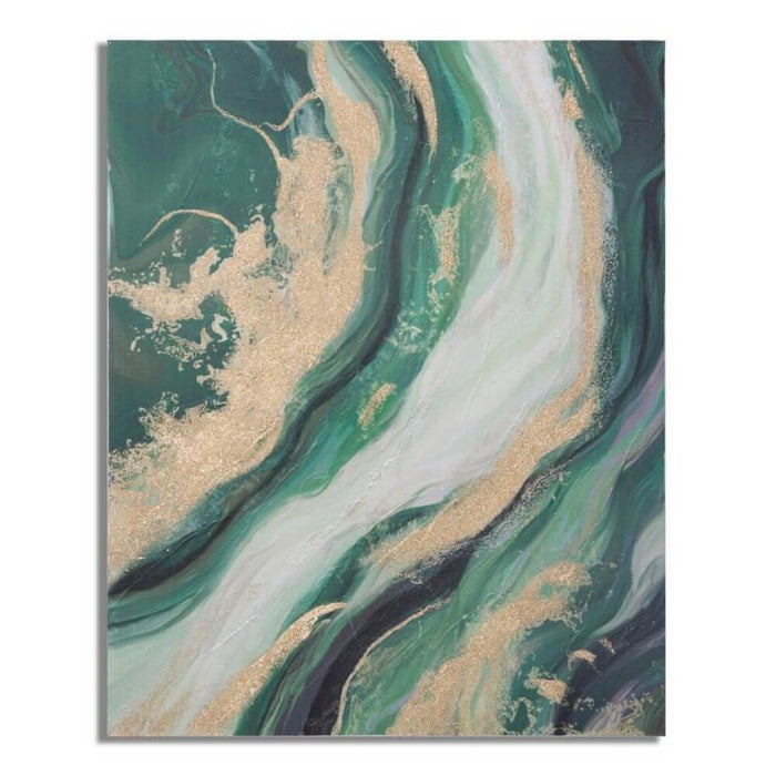 Dipinto su tela greenery cm 80X2,8X100 - GREENERY