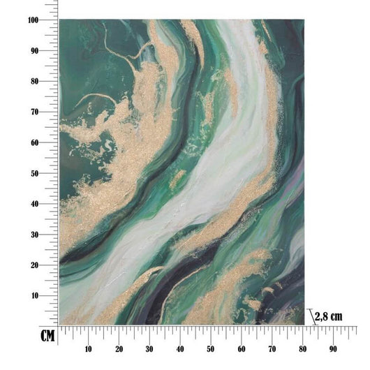 Dipinto su tela greenery cm 80X2,8X100 - GREENERY