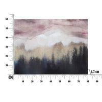 Dipinto su tela pink mountain cm 80X2,7X60 - PINK MOUNTAIN