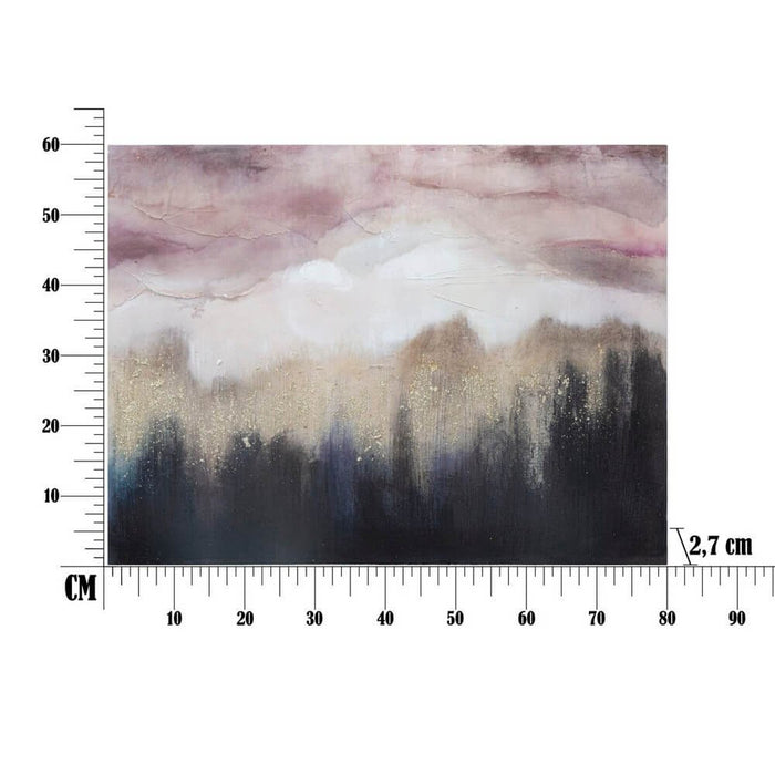Dipinto su tela pink mountain cm 80X2,7X60 - PINK MOUNTAIN
