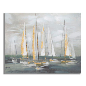 Dipinto su tela gold boat cm 100X2,8X80 - GOLDOAT