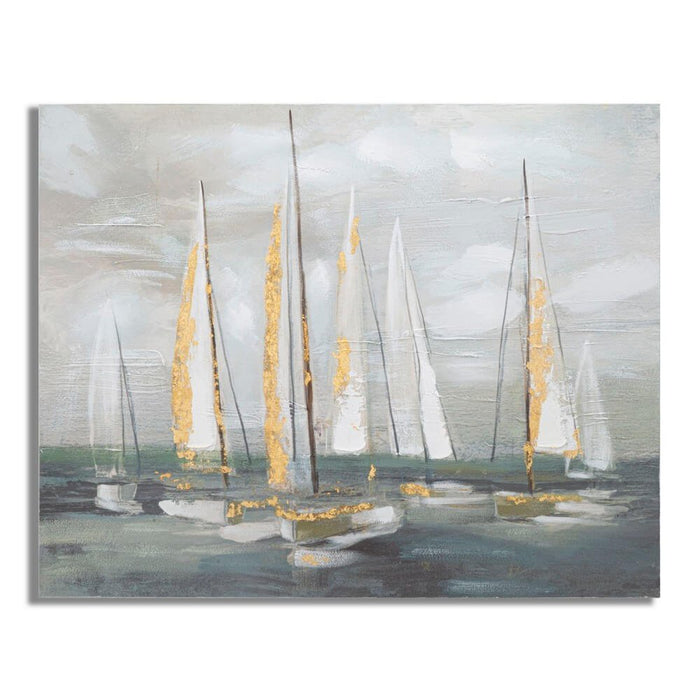 Dipinto su tela gold boat cm 100X2,8X80 - GOLDOAT