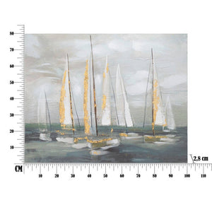 Dipinto su tela gold boat cm 100X2,8X80 - GOLDOAT