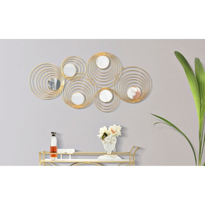 Decorazione parete decorativo ferro rays cm 90X2,5X45 - RAYS