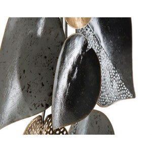 Decorazione parete decorativo ferro half leaf cm 62,5X5,5X40 - HALF LEAF