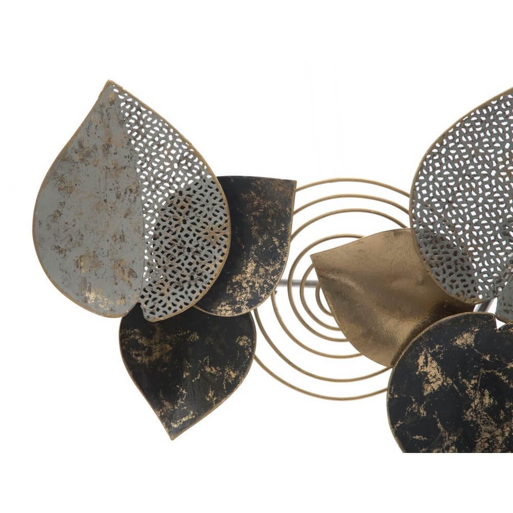 Decorazione parete decorativo ferro half leaf cm 97X5,5X43 - HALF LEAF