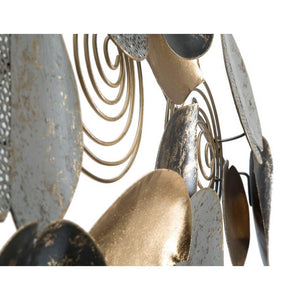 Decorazione parete decorativo ferro half leaf cm 97X5,5X43 - HALF LEAF