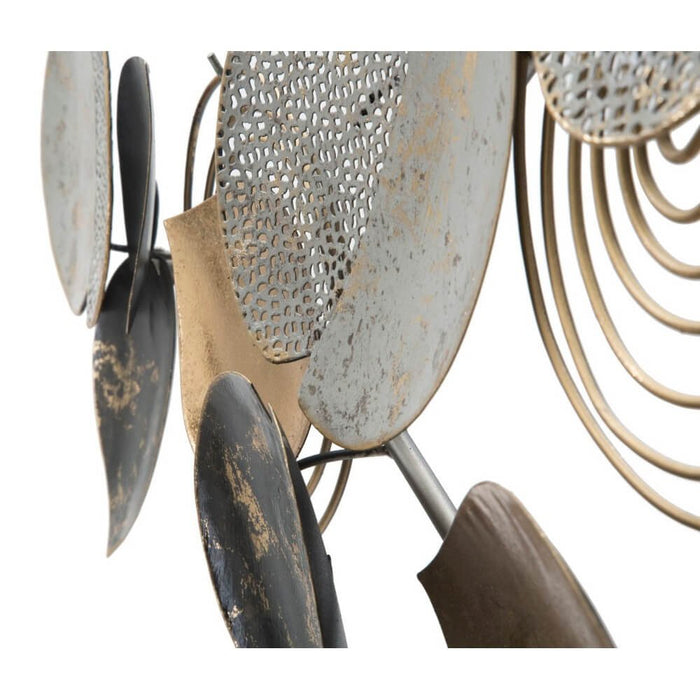 Decorazione parete decorativo ferro half leaf cm 97X5,5X43 - HALF LEAF
