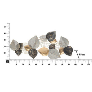 Decorazione parete decorativo ferro half leaf cm 97X5,5X43 - HALF LEAF