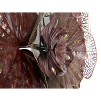 Decorazione parete design ferro flowery cm 118X10X58 - FLOWERY