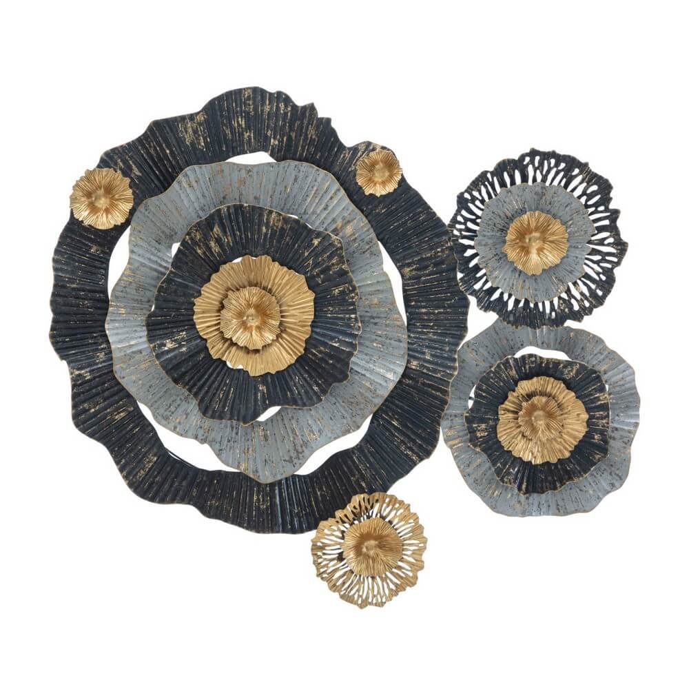 Decorazione parete decorativo ferro cm 100X8X80 - OTOS