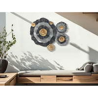 Decorazione parete decorativo ferro cm 100X8X80 - OTOS