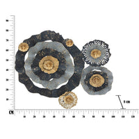 Decorazione parete decorativo ferro cm 100X8X80 - OTOS