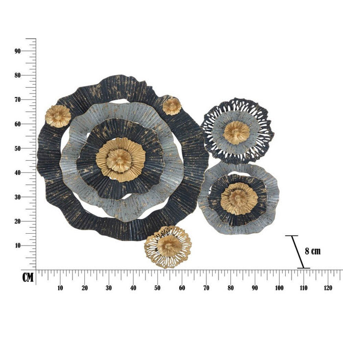 Decorazione parete decorativo ferro cm 100X8X80 - OTOS