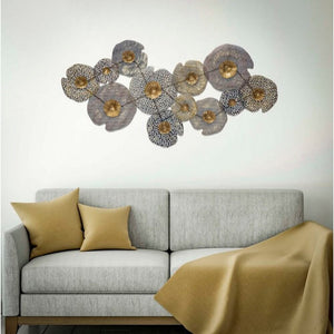 Decorazione parete ferro moderno holes cm 119X7X59,5 - HOLES