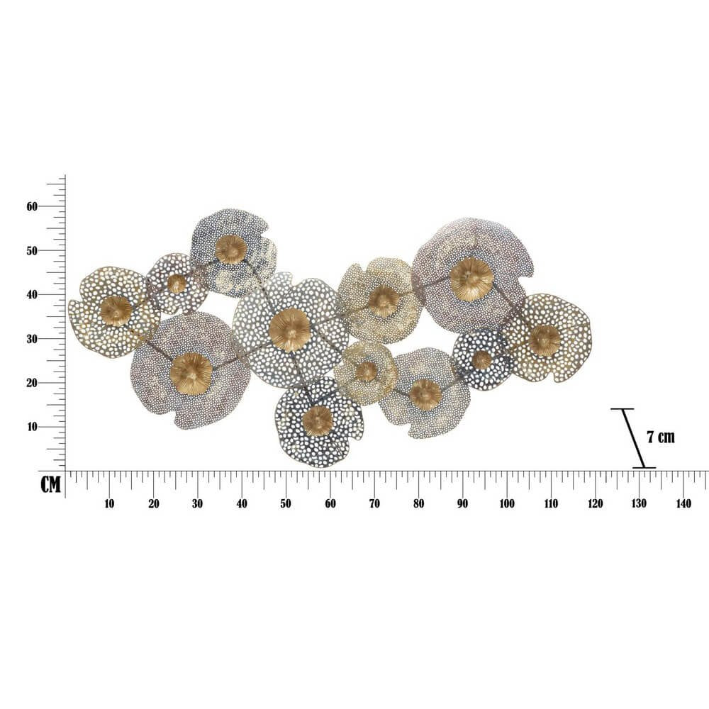 Decorazione parete ferro moderno holes cm 119X7X59,5 - HOLES