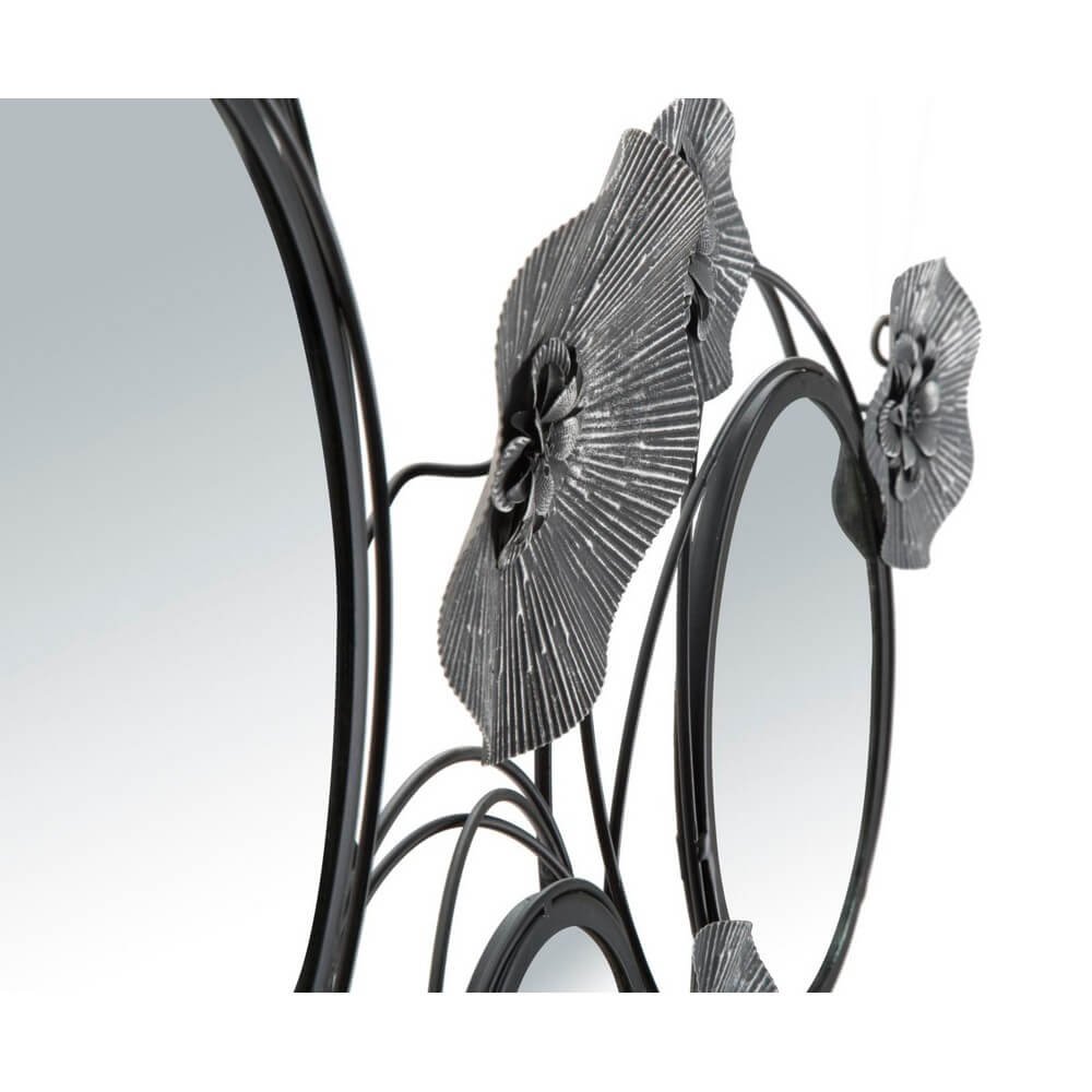 Decorazione parete specchio dark round cm 117X5,5X49 - DARK ROUND