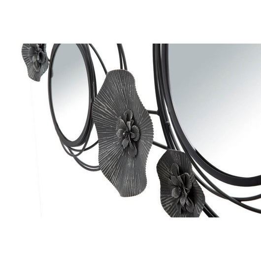 Decorazione parete specchio dark round cm 117X5,5X49 - DARK ROUND