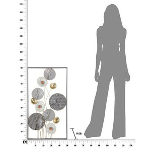 Decorazione parete ferro grid verticale cm 50X6X90,5 - GRID VERTICALE