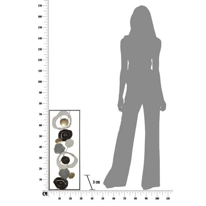 Decorazione parete decorativo ferro cm 28,5X3X74 - DIXY