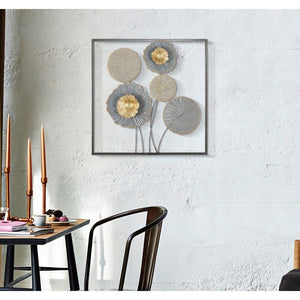 Decorazione parete ferro moderno cm 50X3,8X50 - SQUITY