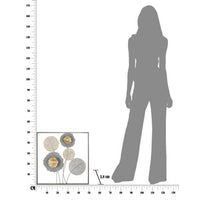 Decorazione parete ferro moderno cm 50X3,8X50 - SQUITY