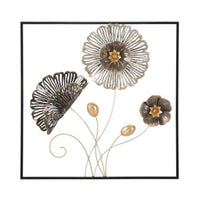 Decorazione parete ferro quadrato decorativo cm 50X5,5X50 - QUADRUS