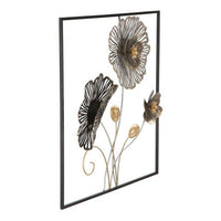 Decorazione parete ferro quadrato decorativo cm 50X5,5X50 - QUADRUS