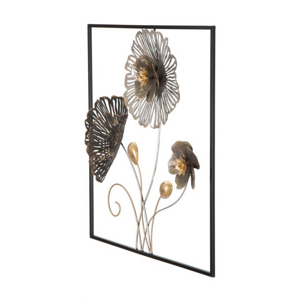 Decorazione parete ferro quadrato decorativo cm 50X5,5X50 - QUADRUS