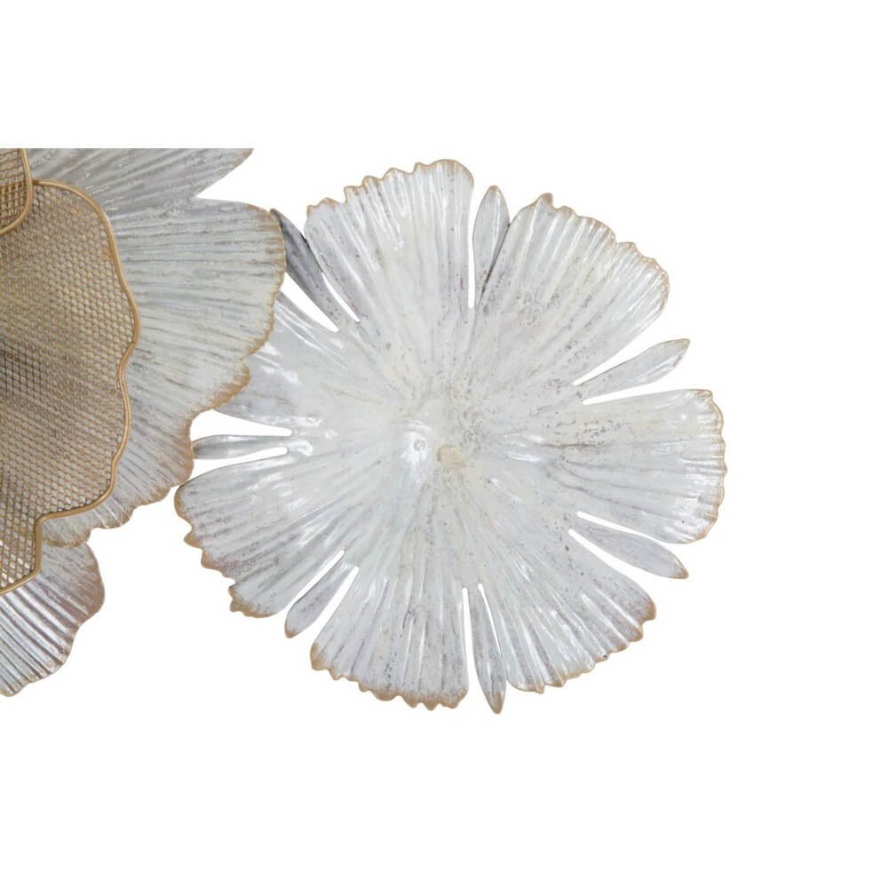 Decorazione parete design ferro flowery cm 116,5X8X58 - FLOWERY