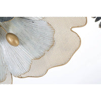 Decorazione parete design ferro flowery cm 116,5X8X58 - FLOWERY