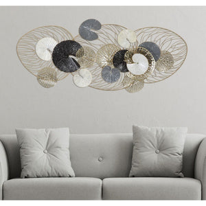 Decorazione parete decorativo ferro luxy cm 124,5X9,5X55 - LUXY