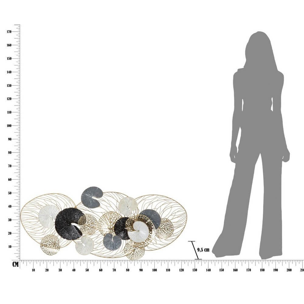 Decorazione parete decorativo ferro luxy cm 124,5X9,5X55 - LUXY