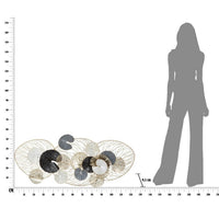 Decorazione parete decorativo ferro luxy cm 124,5X9,5X55 - LUXY