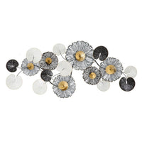 Decorazione parete ferro moderno cm 143X8,5X64 - TROBY