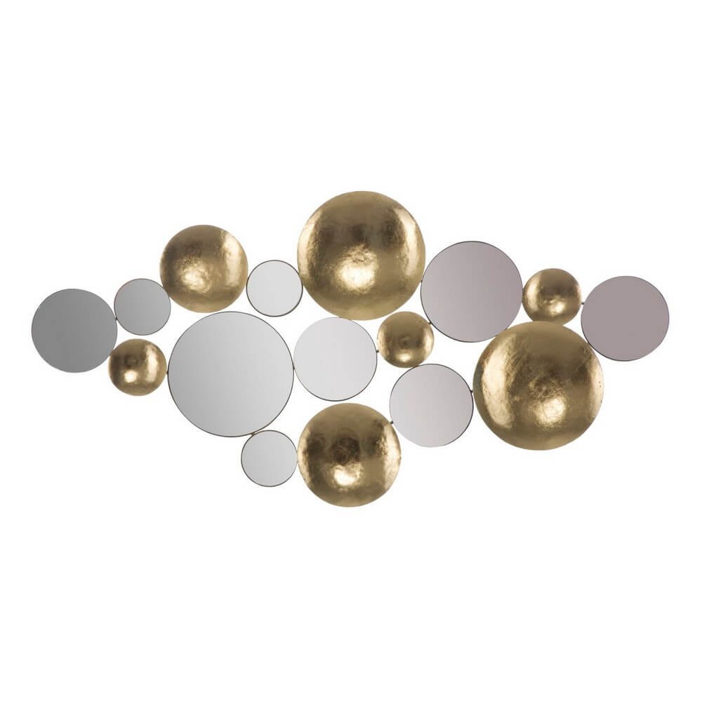 Decorazione parete specchiato gold glam cm 118X2,5X60 - GOLD GLAM