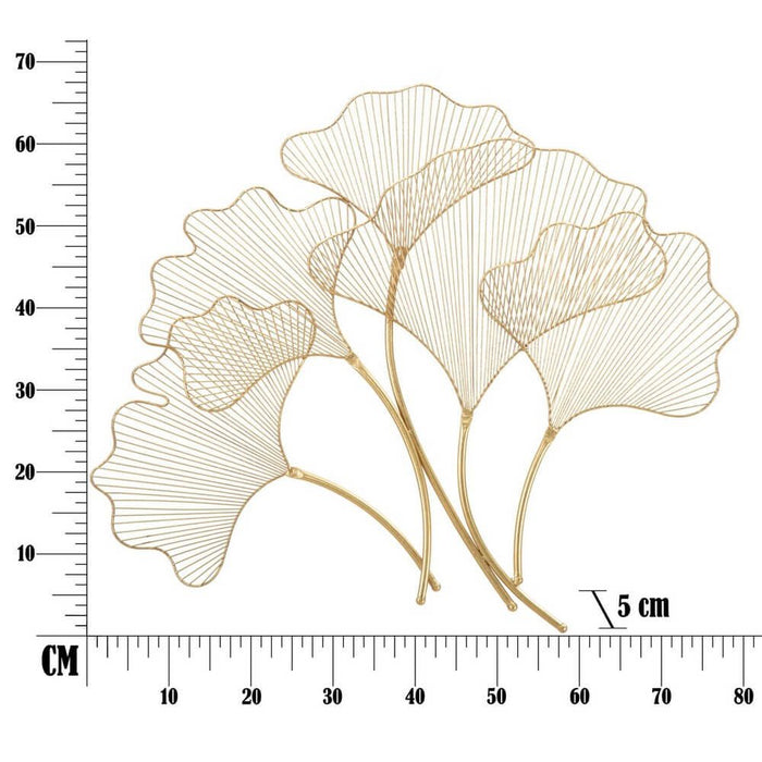 Decorazione parete ferro glam leaf cm 79X5X68 - GLAM LEAF
