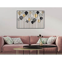 Decorazione parete decorativo ferro cm 120X2,5X78,5 - LEX