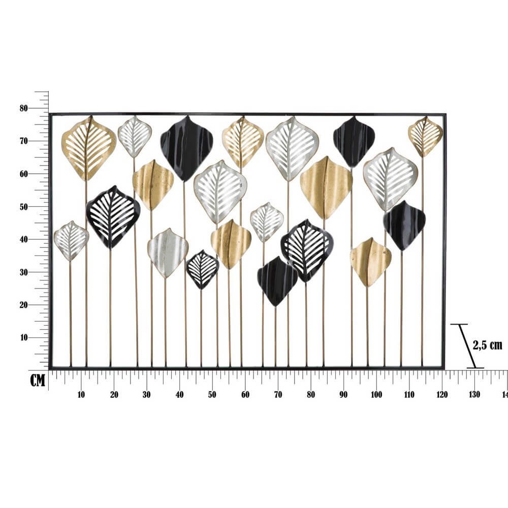 Decorazione parete decorativo ferro cm 120X2,5X78,5 - LEX